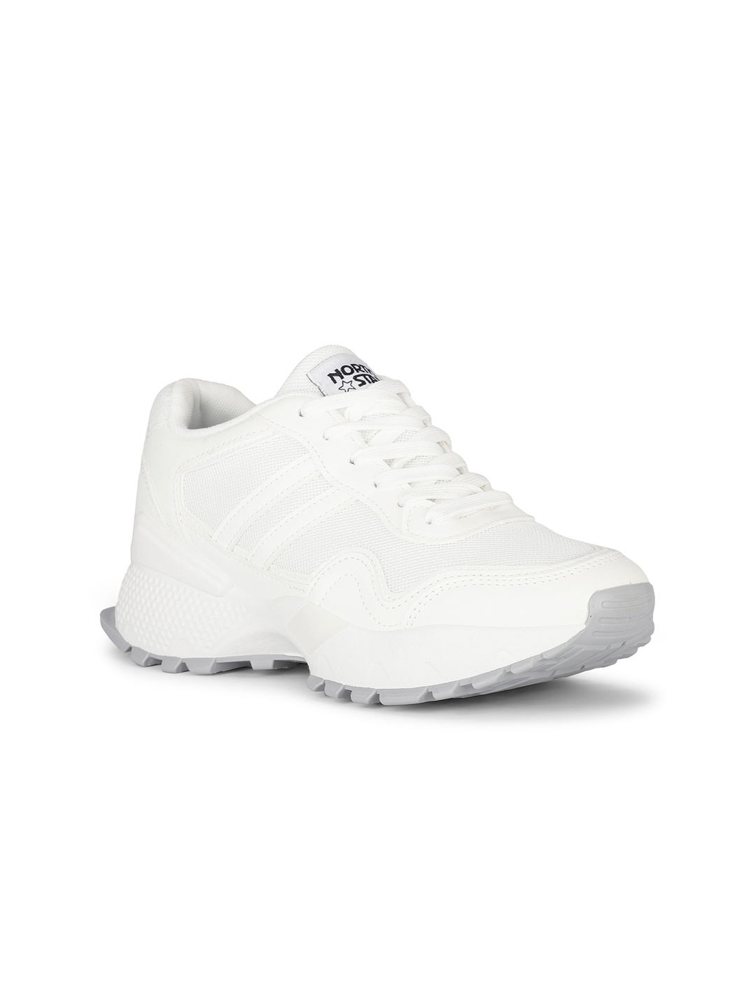 

North Star Women Perforations Comfort Insole Lace-Ups Sneakers, White