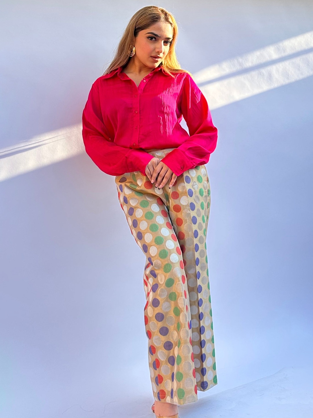 

NoLabels Classic Spread Collar Formal Shirt, Fuchsia