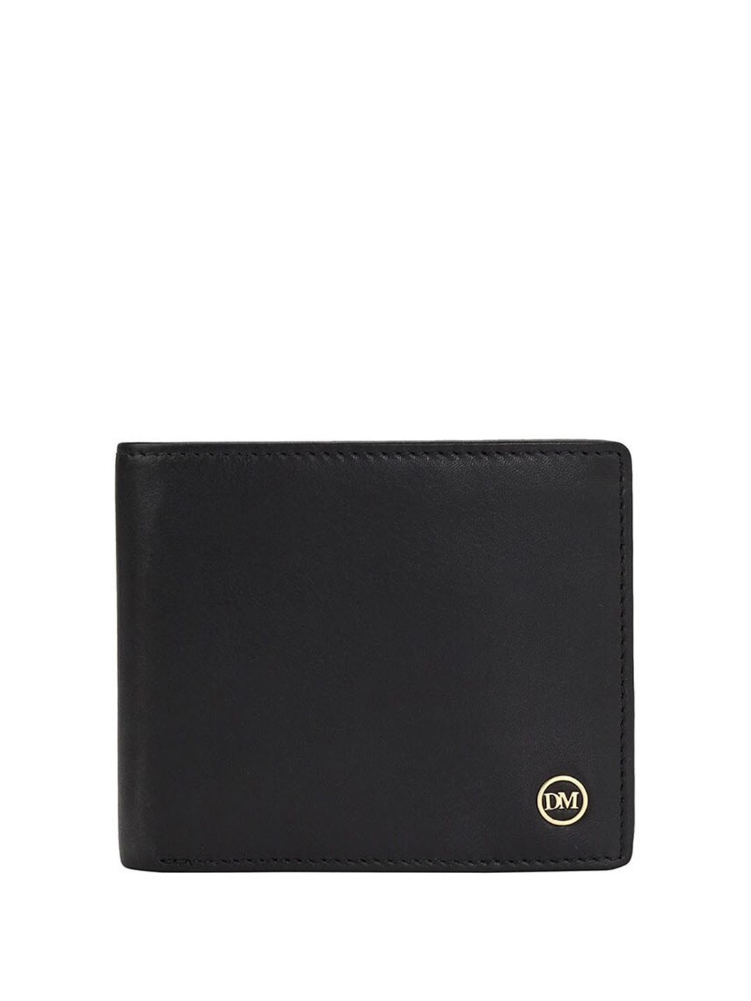 

Da Milano Men Leather Two Fold Wallet, Black