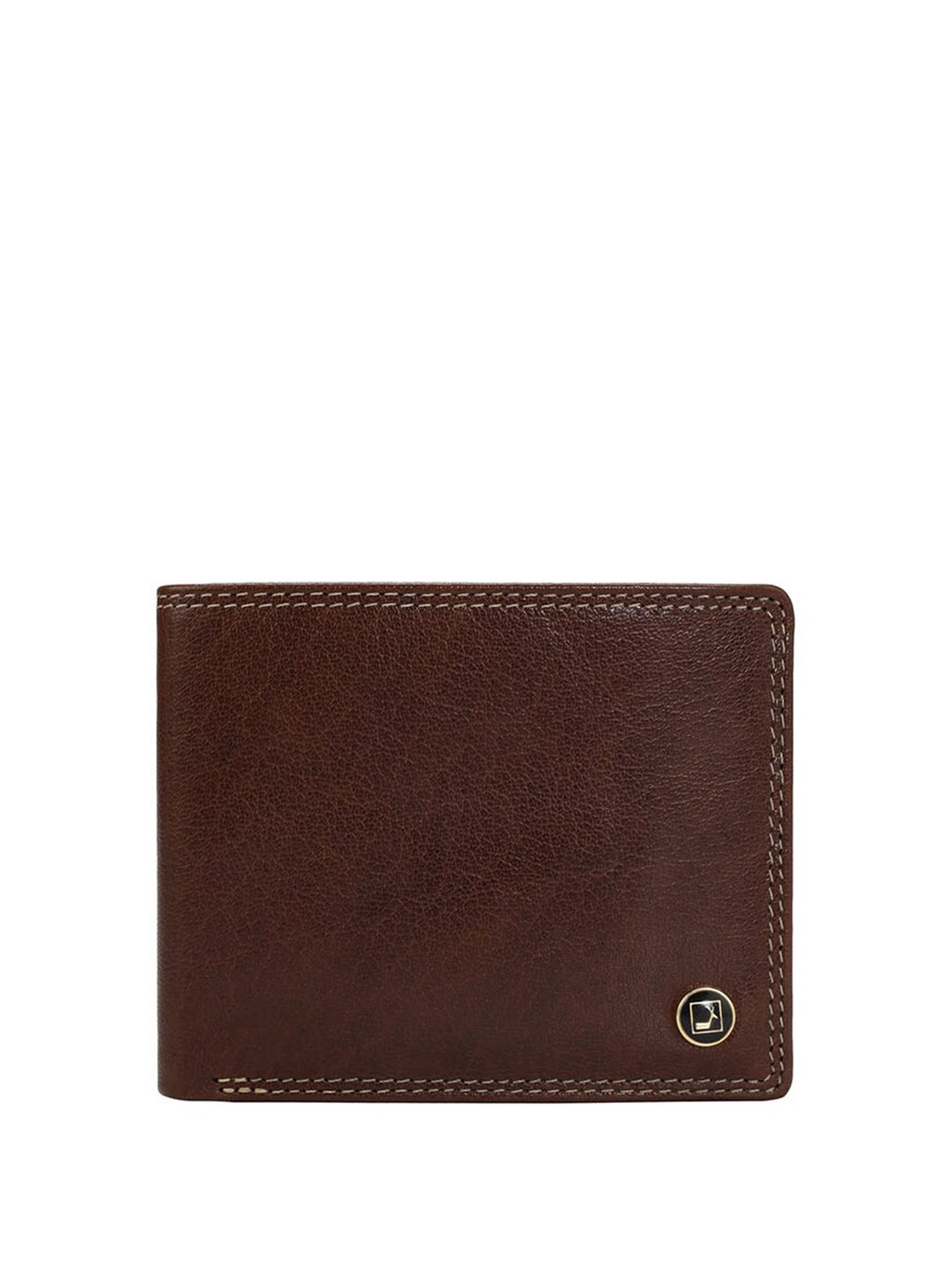 

Da Milano Men Leather Two Fold Wallet, Brown