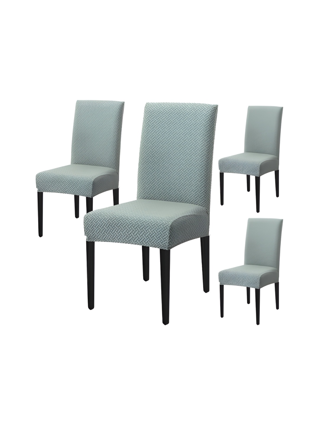 

HOUSE OF QUIRK Green 4 Pieces Removable Washable Chair Cover