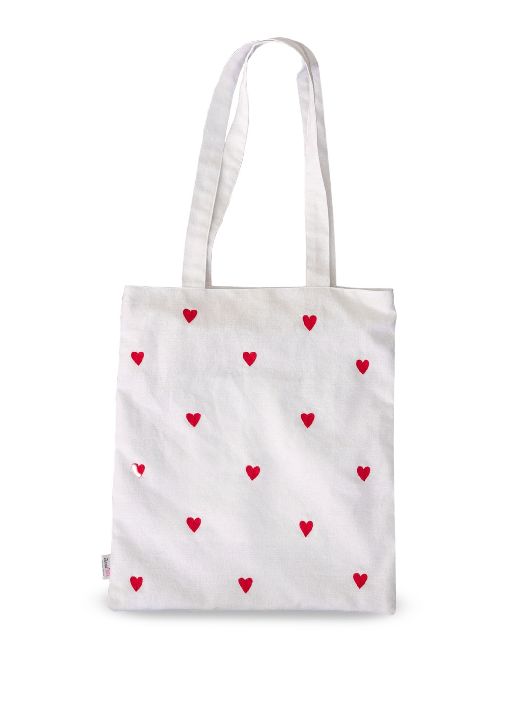 

BandBox Conversational Printed Shopper Cotton Tote Bag, White