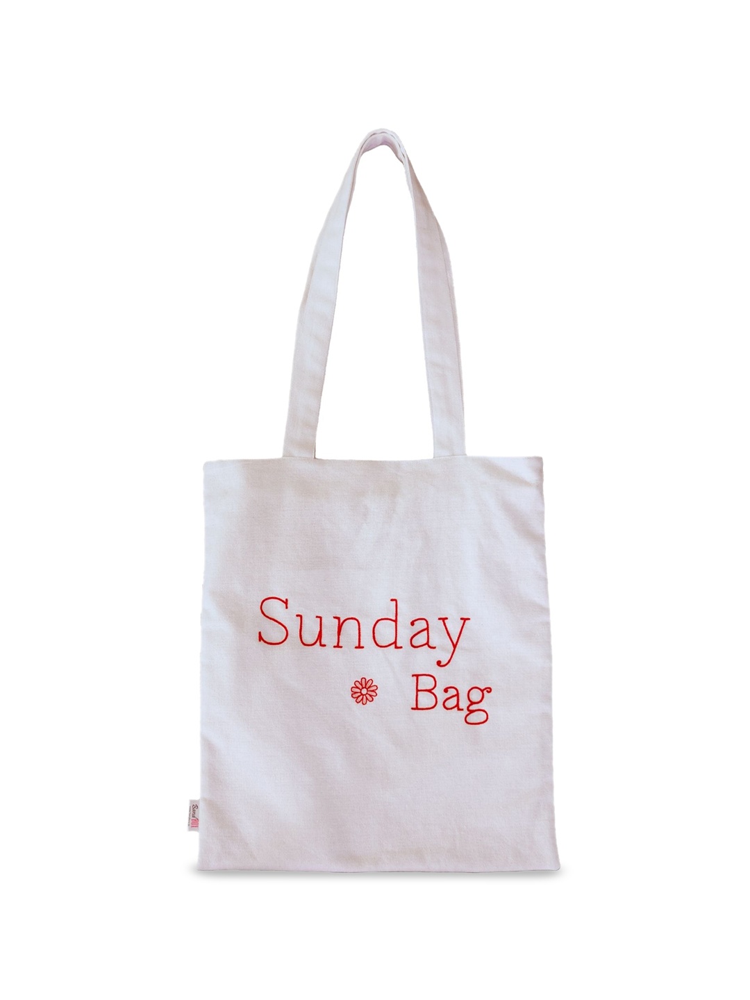 

BandBox Typography Printed Shopper Cotton Tote Bag, White