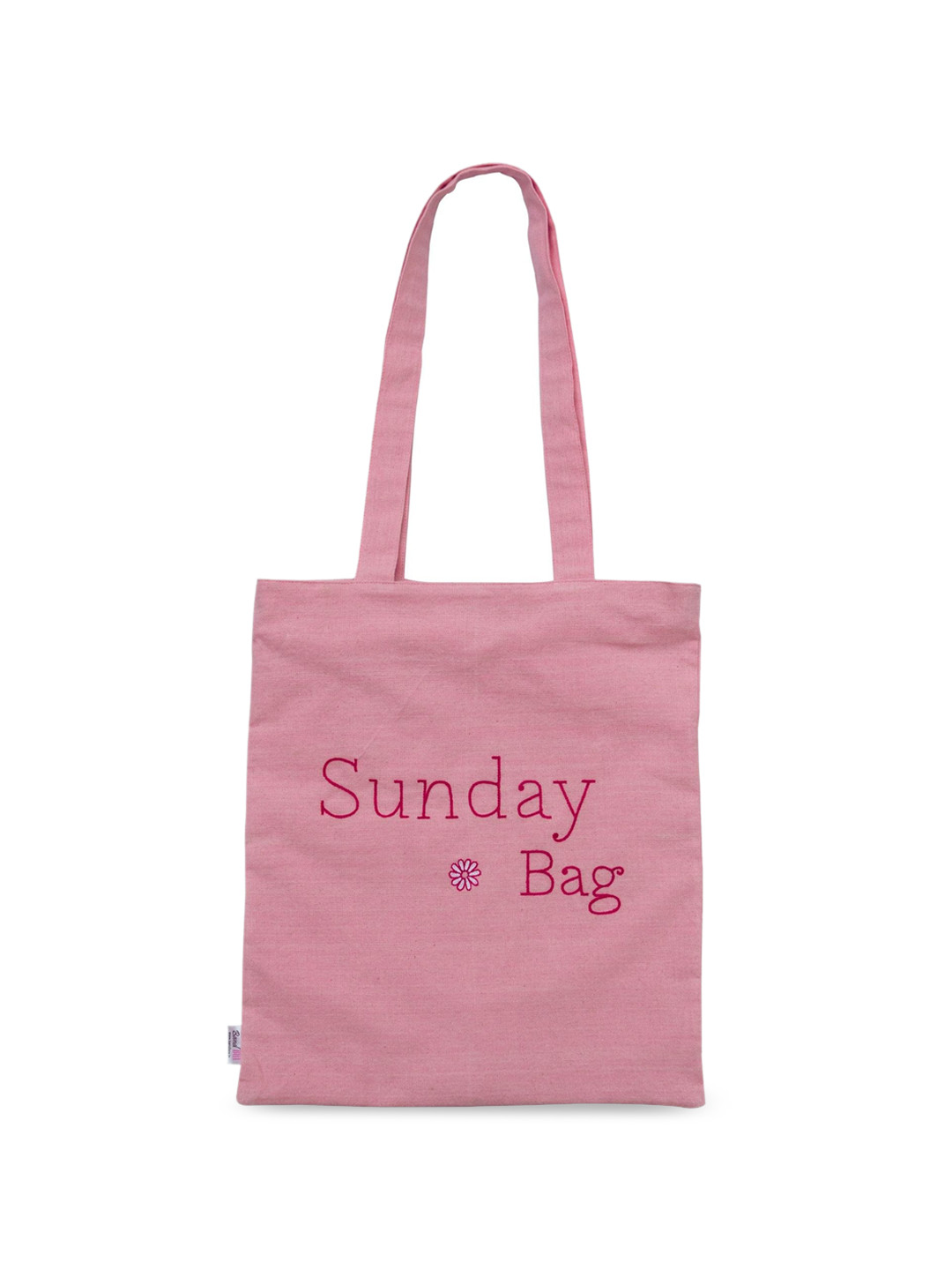 

BandBox Typography Printed Shopper Cotton Tote Bag, Pink