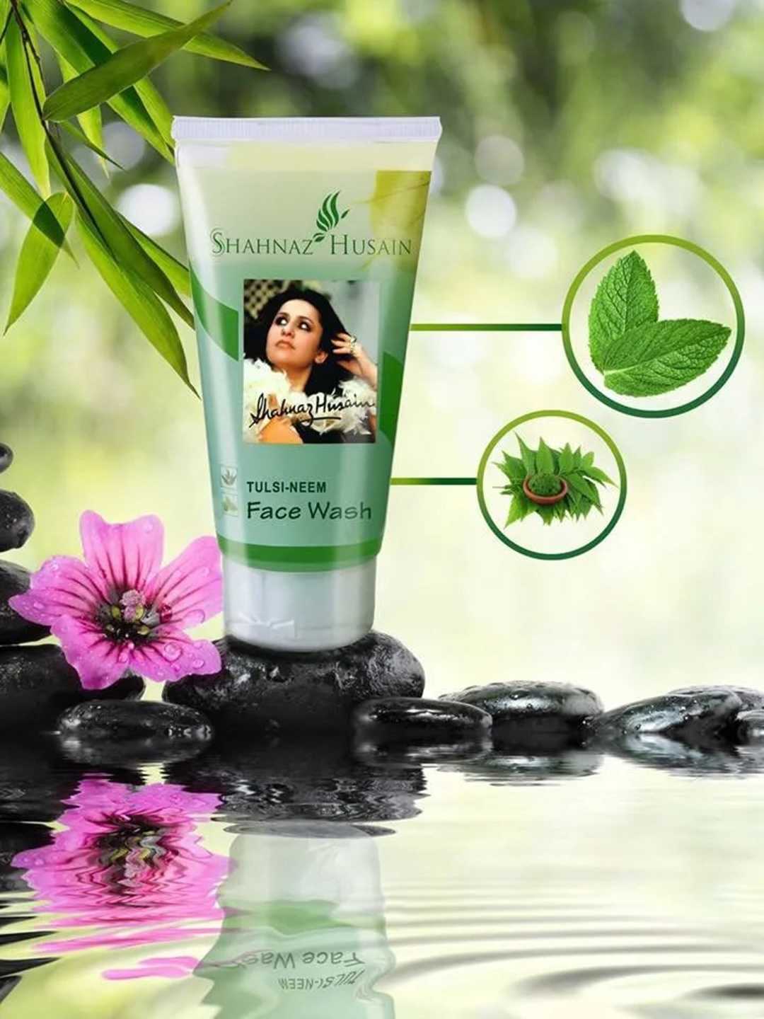 

Shahnaz Husain Tulsi Neem Ayurvedic Face Wash - 150g, Green