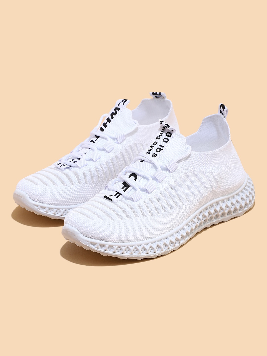 

LULU & SKY Women Round Toe Sneakers, White