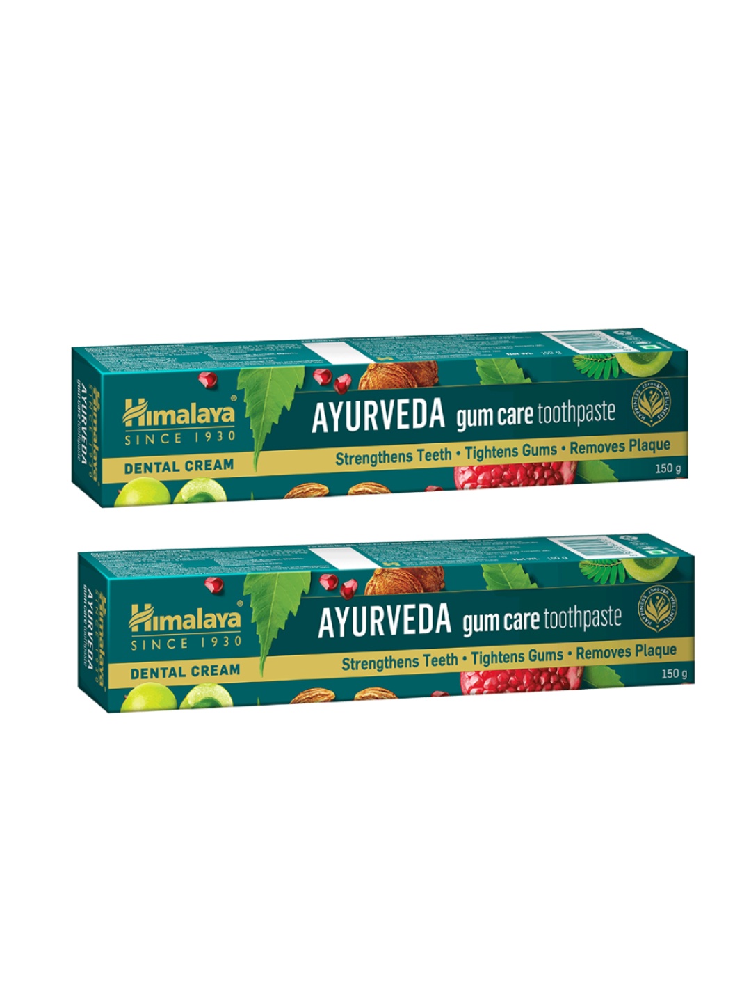 

Himalaya Set Of 2 Ayurveda Gum Care Dental Cream Toothpaste - 150g Each, Green