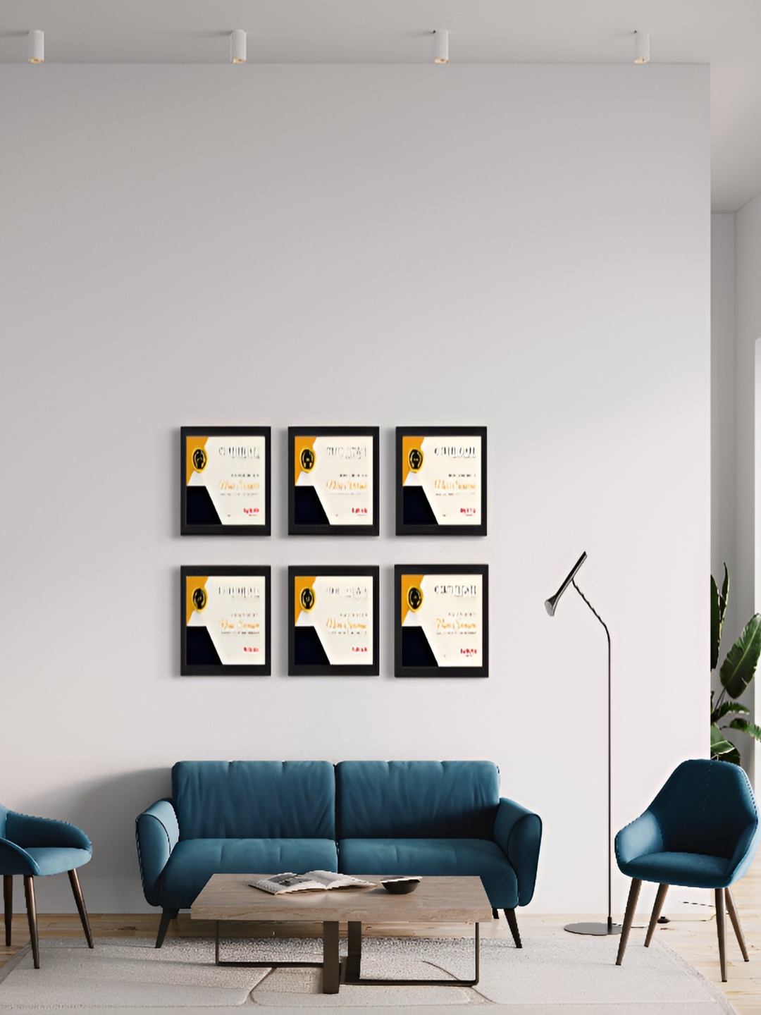 

Stuthi Arts Black 6 Pieces Wooded Wall Photo Frames
