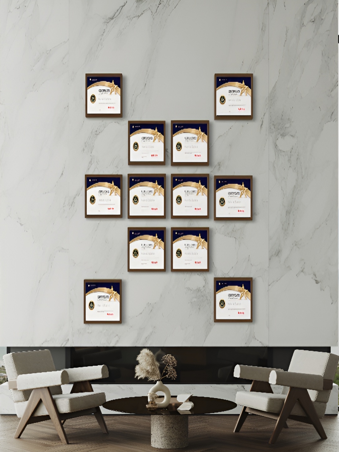 

Stuthi Arts Brown 12 Pieces Wooded Wall Photo Frames