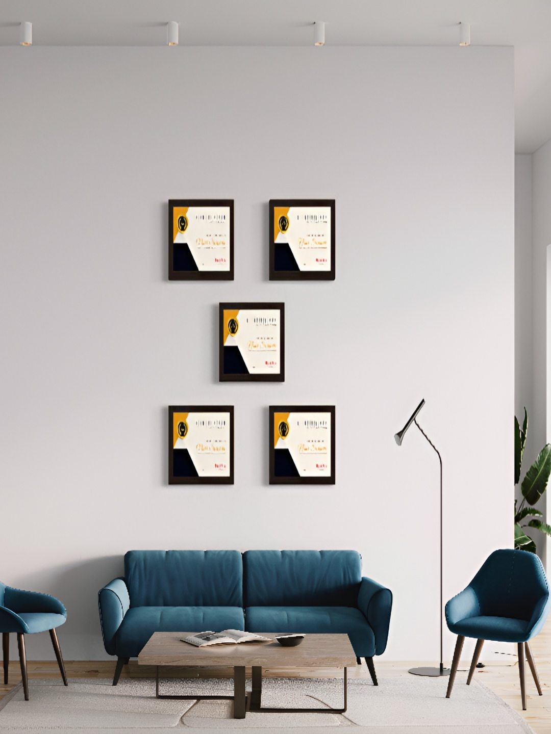 

Stuthi Arts Black 5 Pieces Wooded Wall Photo Frames
