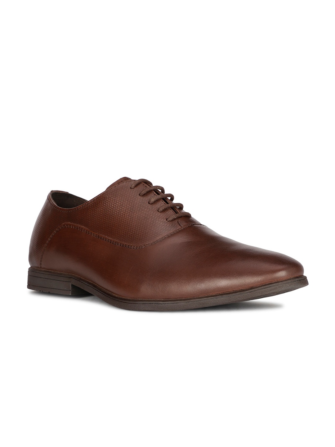 

Hush Puppies Men NICK1 OXFORD E Round Toe Formal Leather Oxfords, Brown