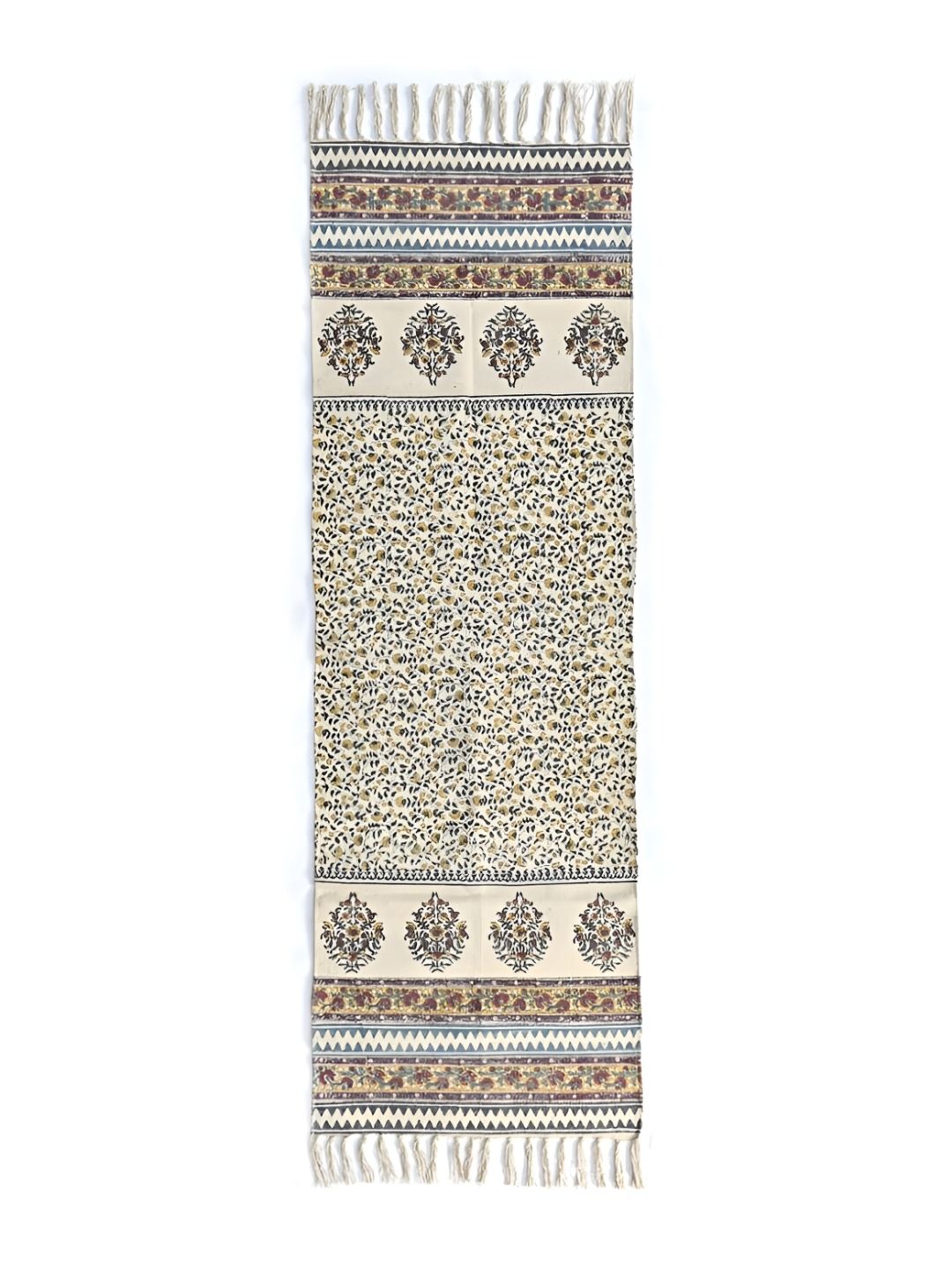 

Art Avenue Brown Printed Cotton Dhurrie Runner