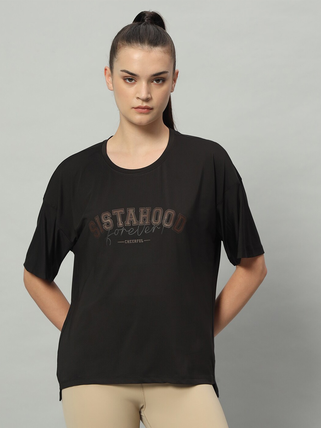 

MKH Typography Printed Dri-FIT T-shirt, Black