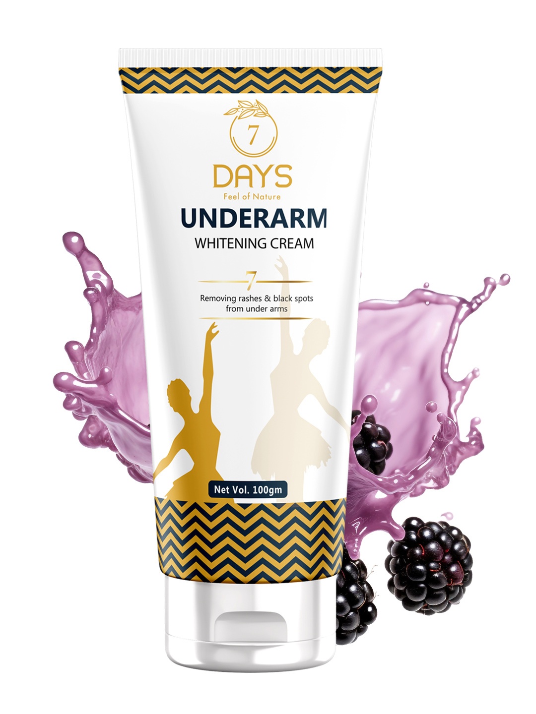 

7 DAYS Feel Of Nature Underarm Whitening Cream With Mulberry Extract - 100g, White