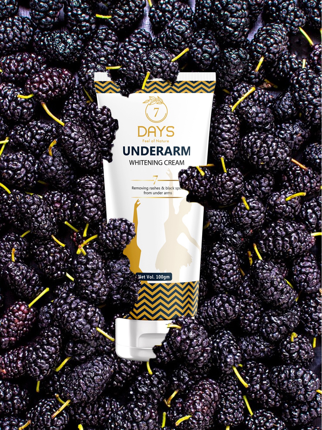 

7 DAYS Feel Of Nature Underarm Whitening Cream With Mulberry Extract - 100g, White