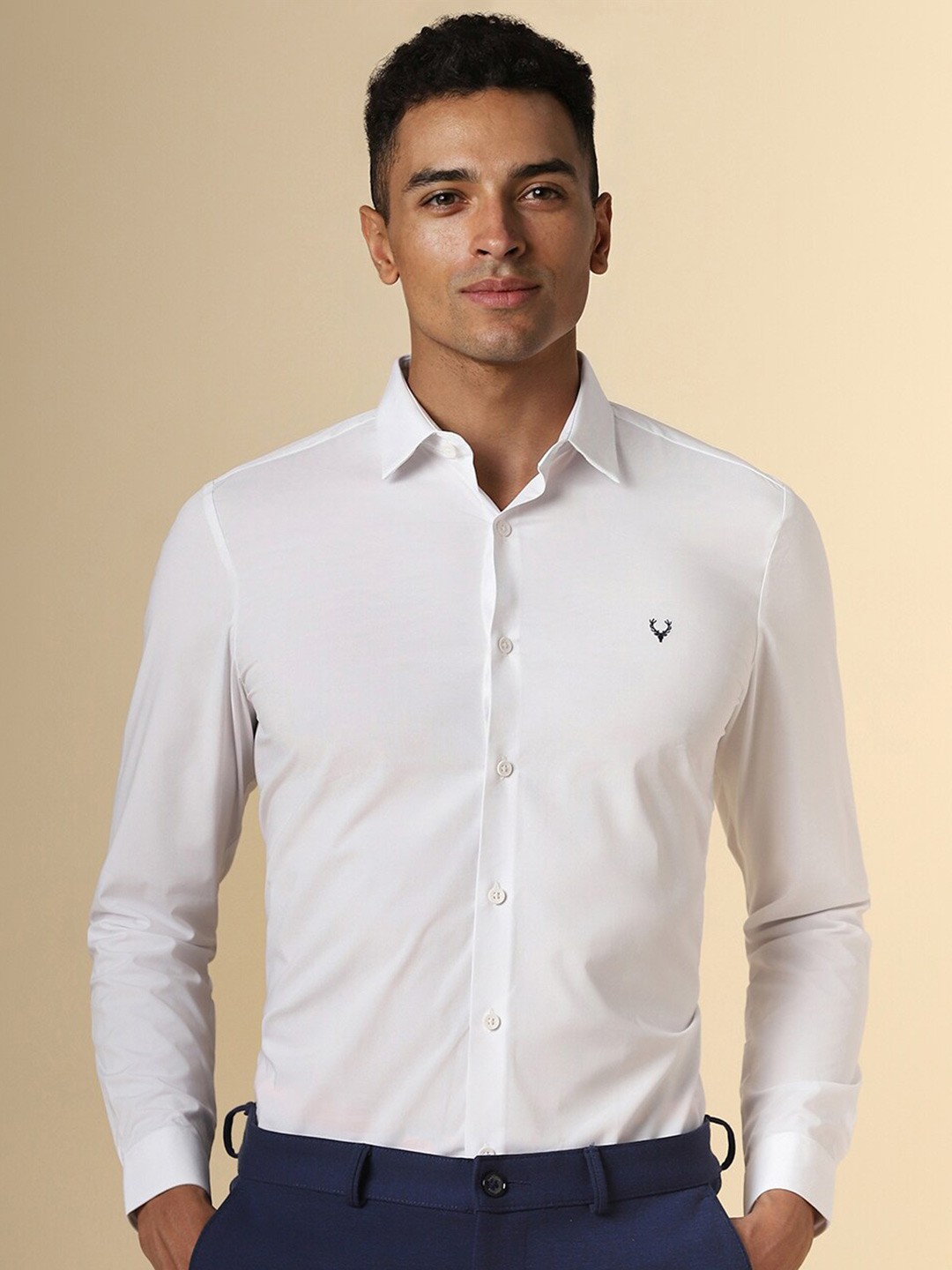 

Allen Solly Slim Fit Opaque Formal Shirt, White