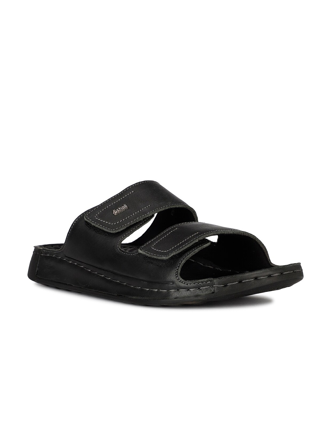 

Scholl Men Leather Comfort Sandals, Black
