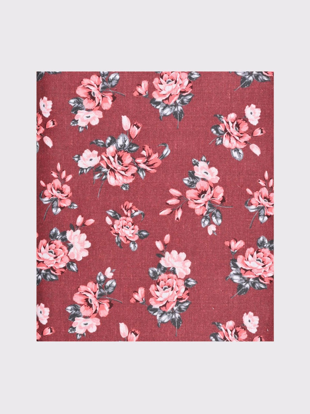 

Maharaja Men Floral Printed Kurta Clothing Fabric, Maroon