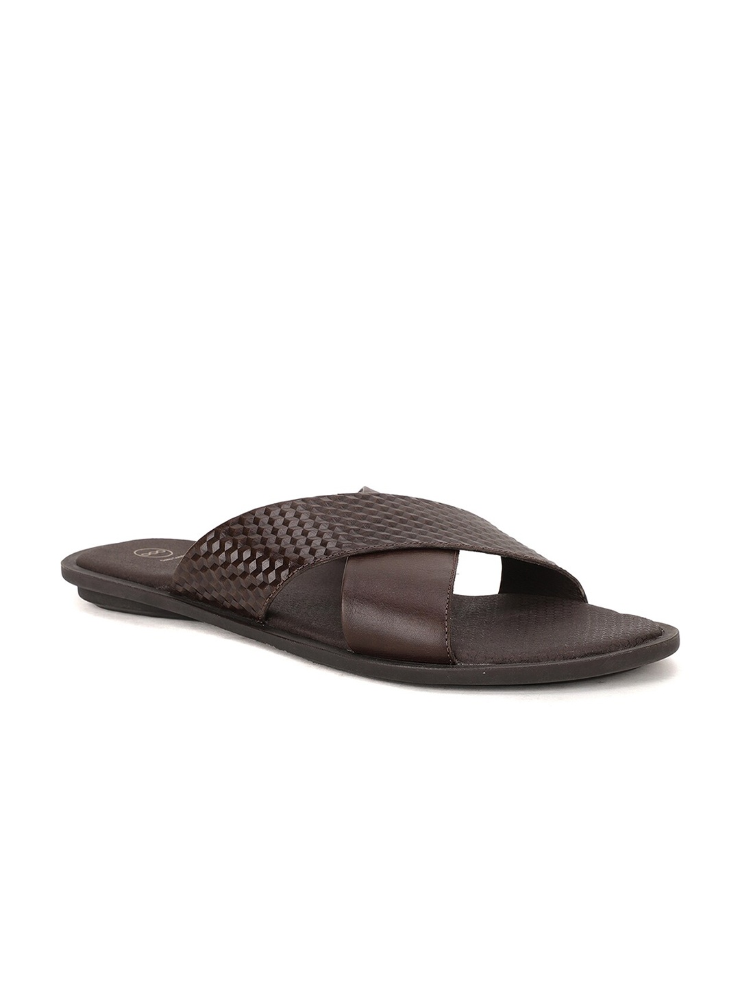 

Hush Puppies Men Leather Comfort Sandals, Brown