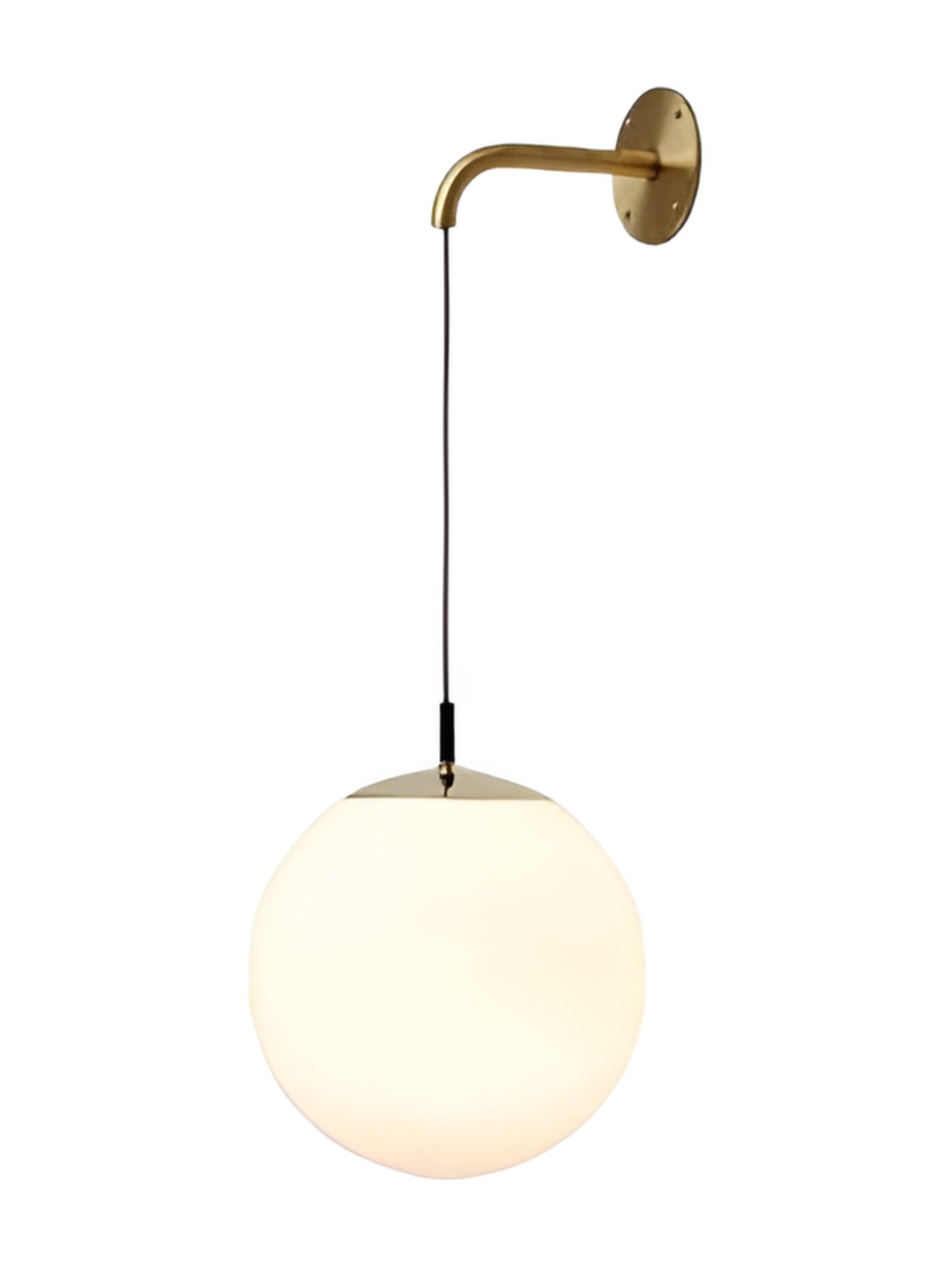 

Areezo Gold Toned Black Spherical Metal Wall Lamp