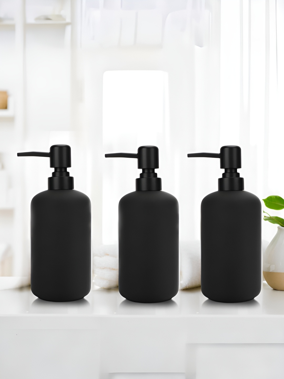 

Anko Black 3 Piece Textured Ceramic Soap Dispenser 400 ml