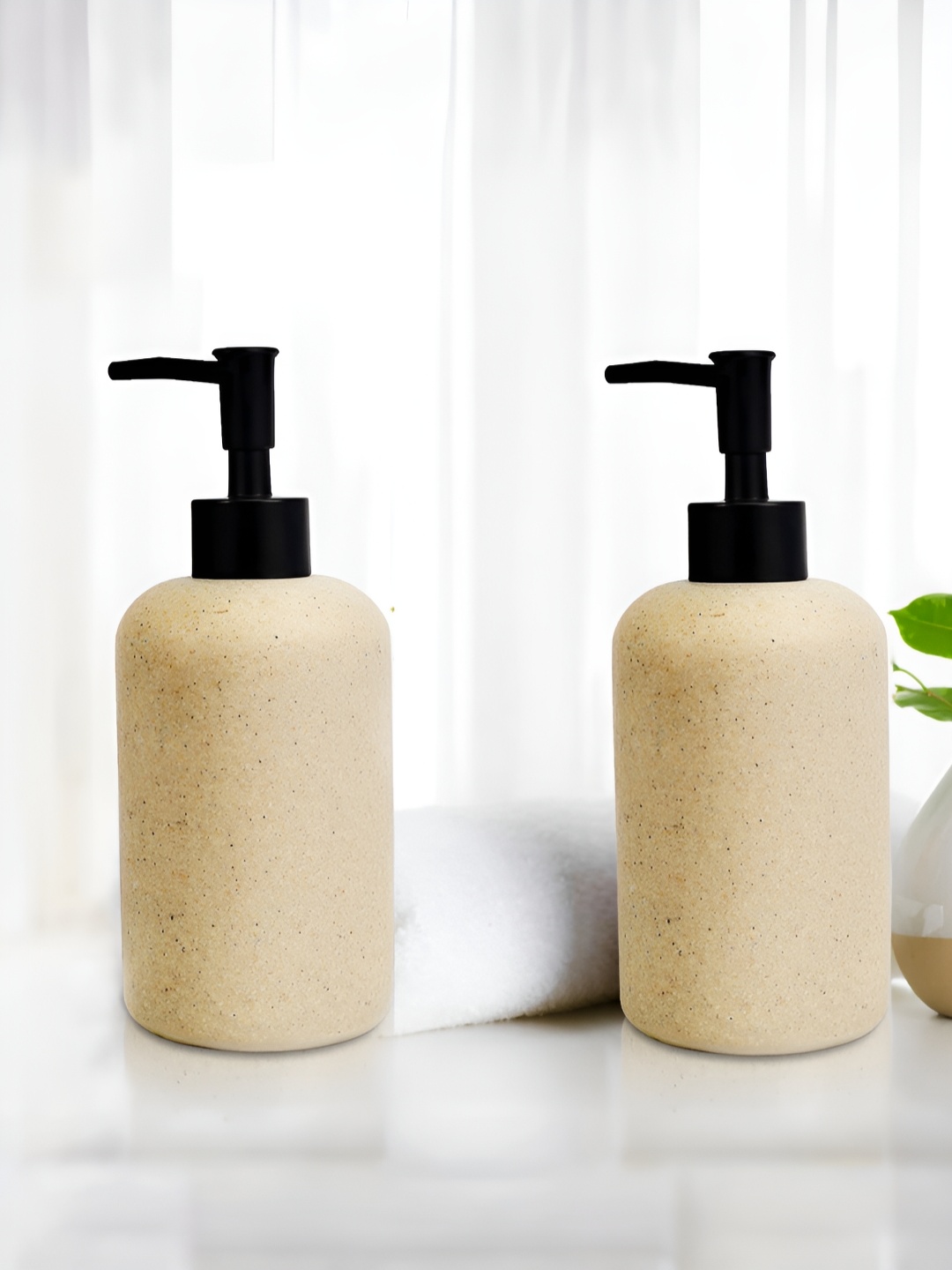 

Anko Beige 2 Piece Soap Dispenser 400 ml