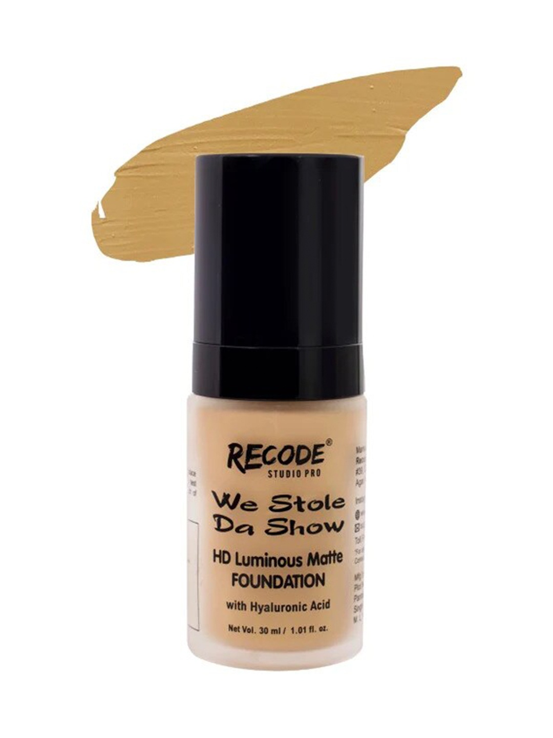 

Recode We Stole Da Show HD Luminous Matte Foundation with HA 30ml - Jambudvipa 06, Beige