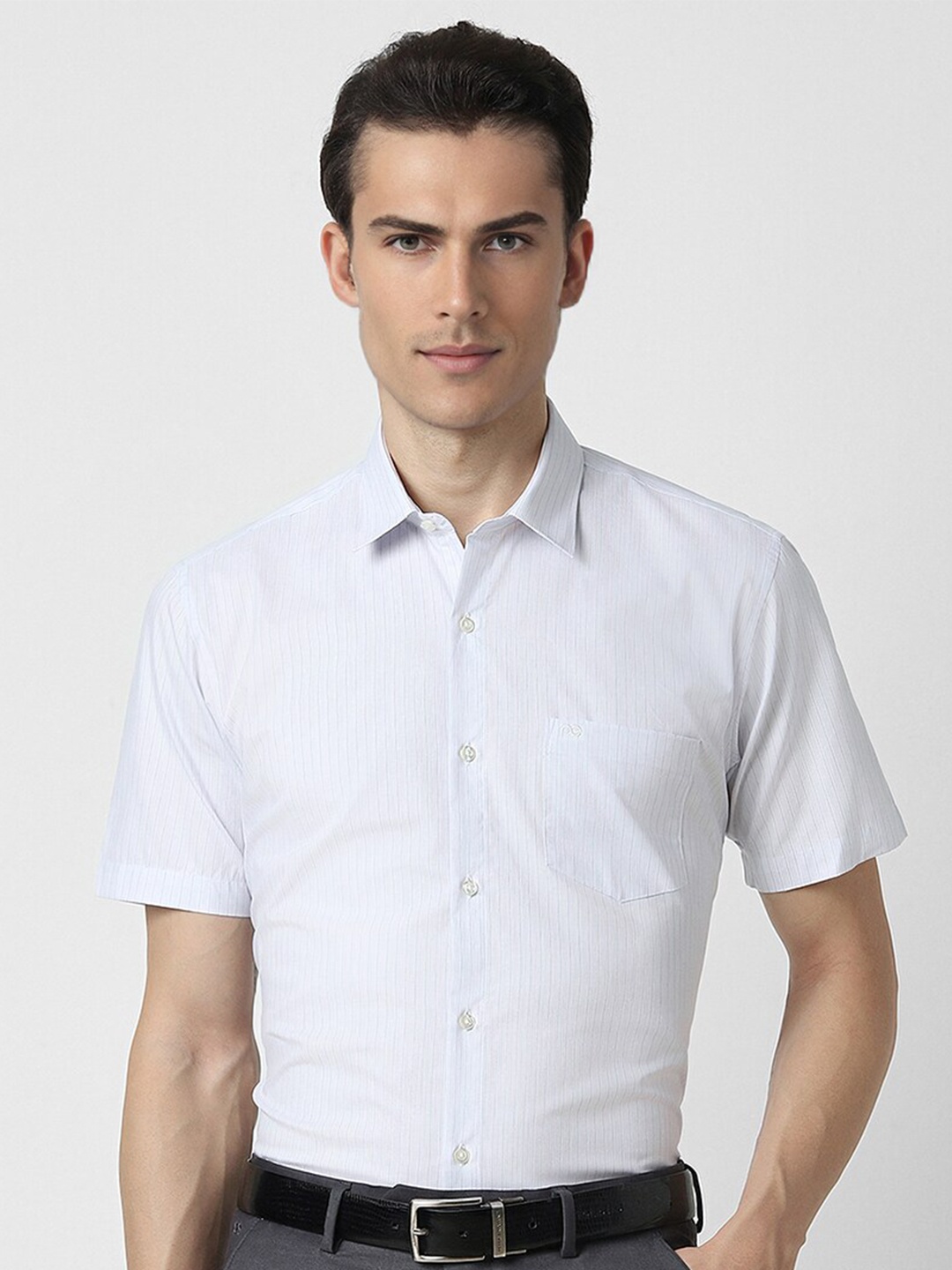 

Peter England Spread Collar Formal Shirt, White