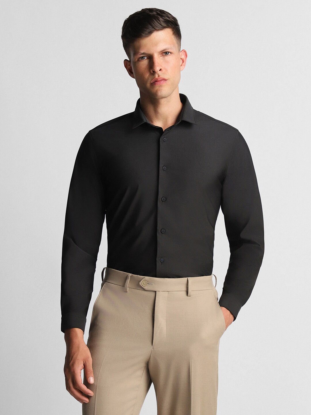 

Louis Philippe Sport Super Slim Fit Formal Shirt, Black