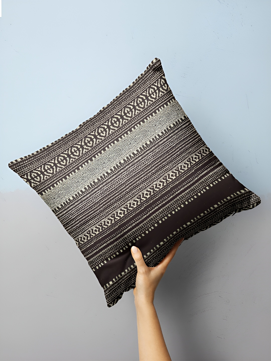 

BIANCA Black & White Geometric Square Cushion Cover
