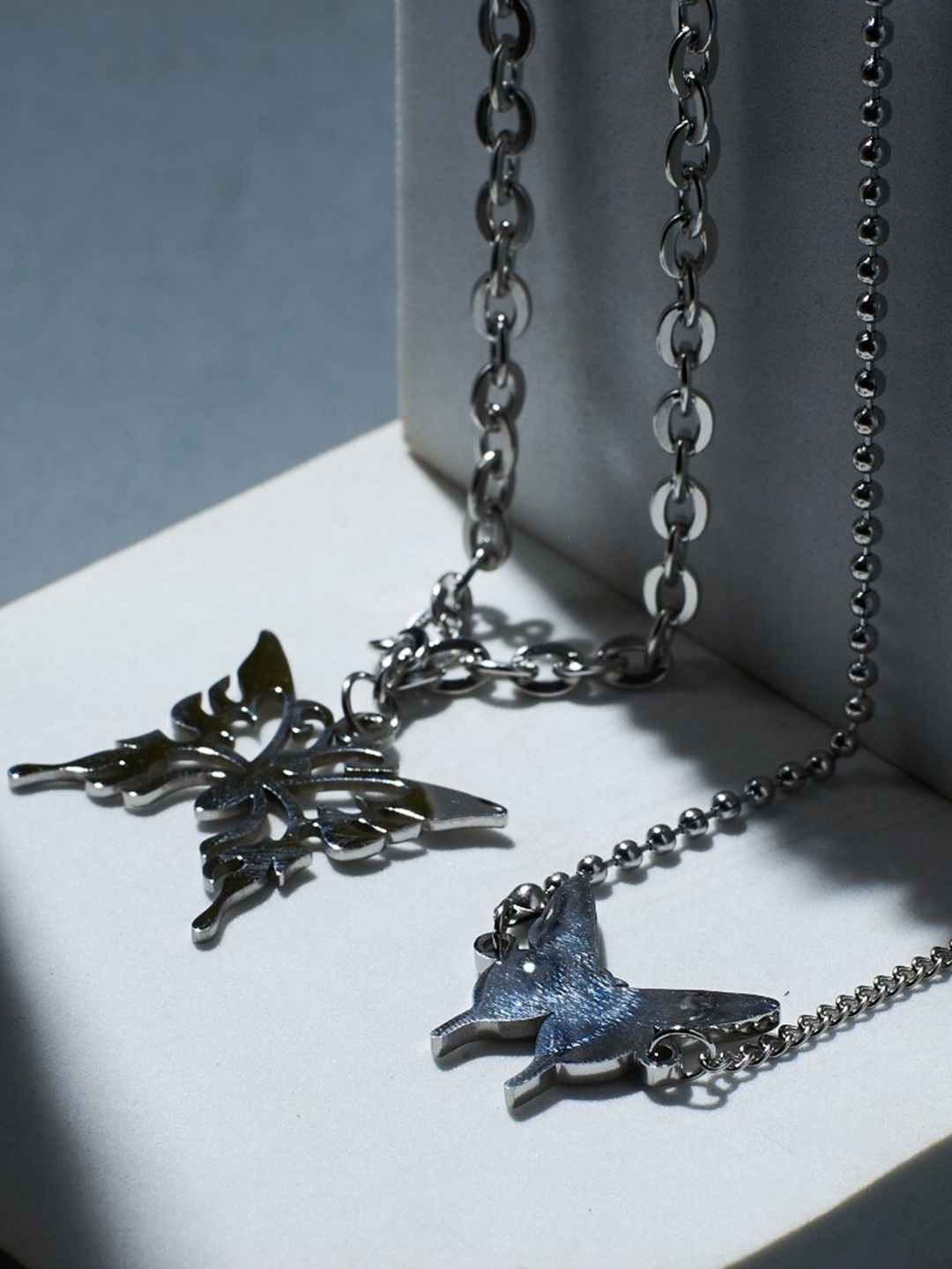 

DressBerry Stainless Steel Necklace, Silver