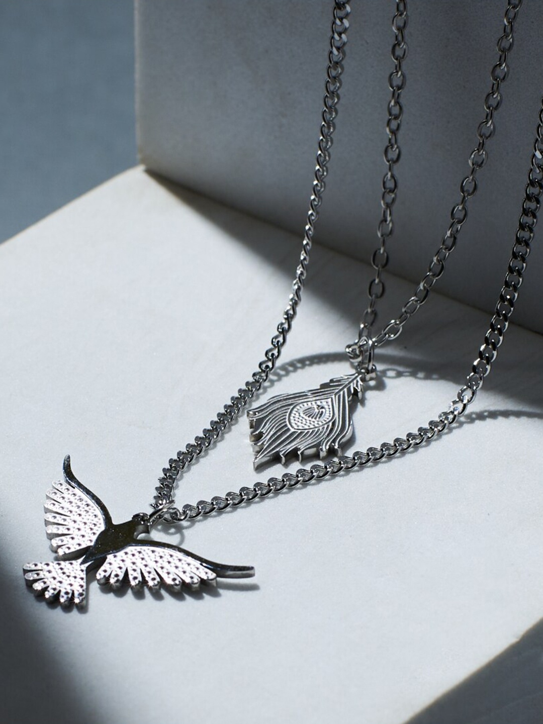 

DressBerry Silver Stainless Steel Necklace