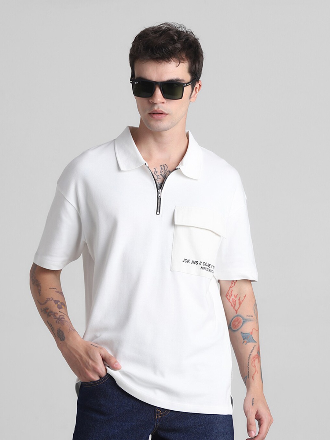

Jack & Jones Pure Cotton Oversized T-shirt, White