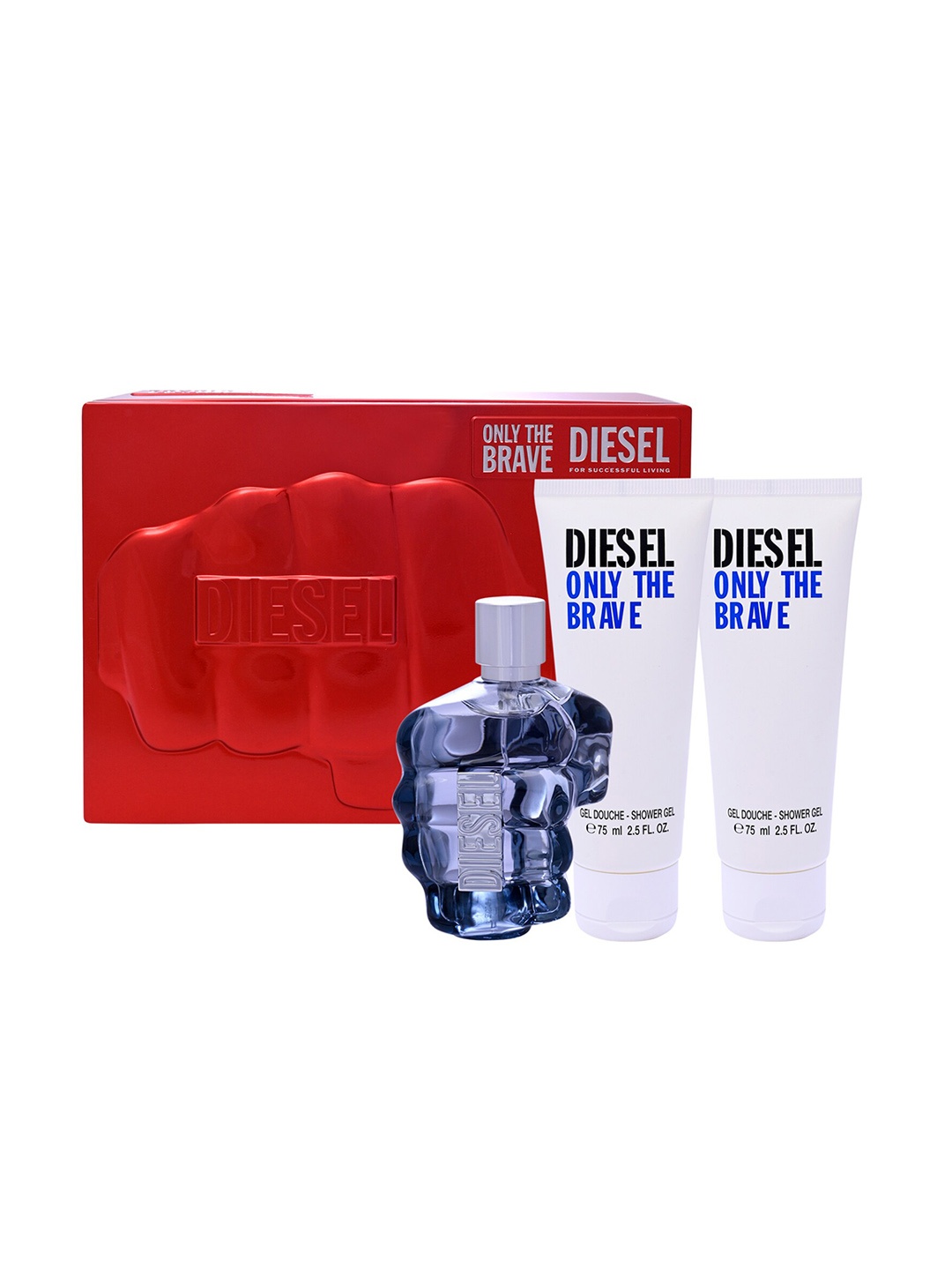 

DIESEL Only The Brave Eau De Toilette 125ml & 2Pcs Shower Gel - 75ml Each, Transparent