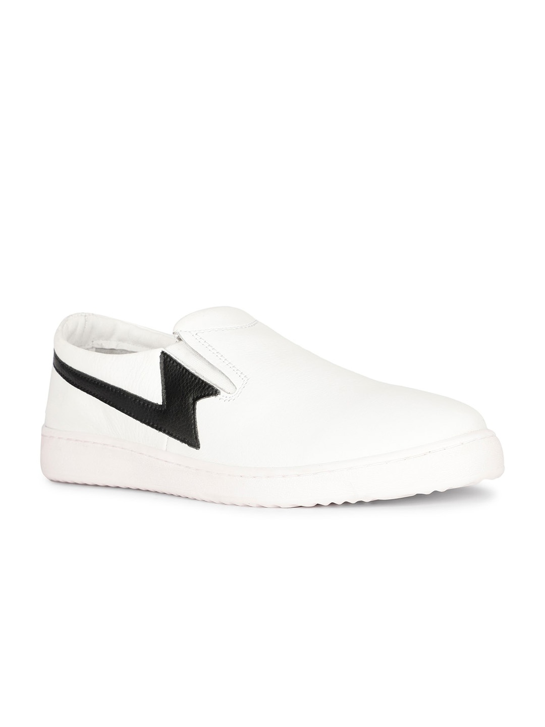 

Hush Puppies Men Printed Leather Slip-On Sneakers, Off white