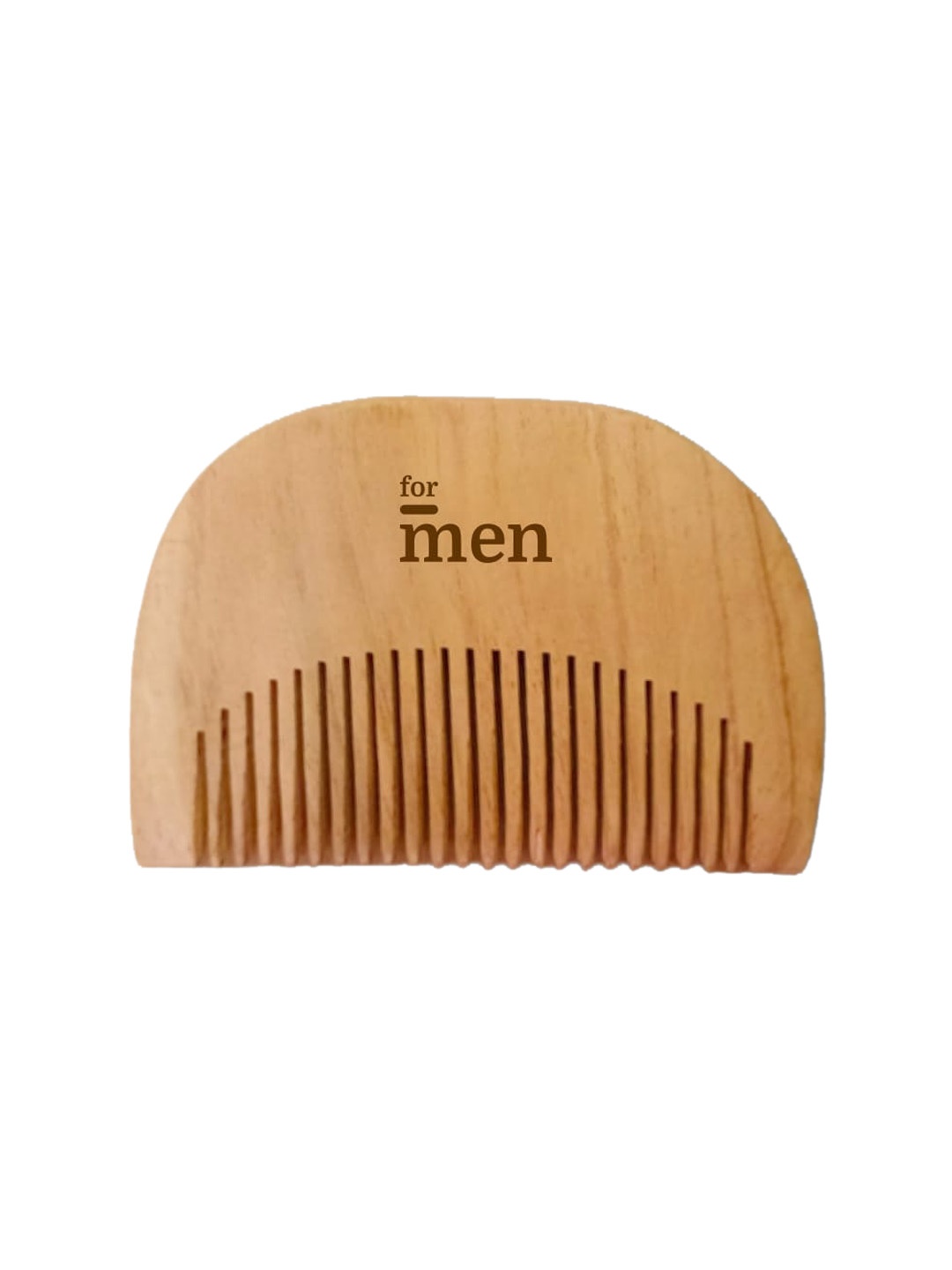 

ForMen 100% Natural Beard Neem Wooden Comb, Brown