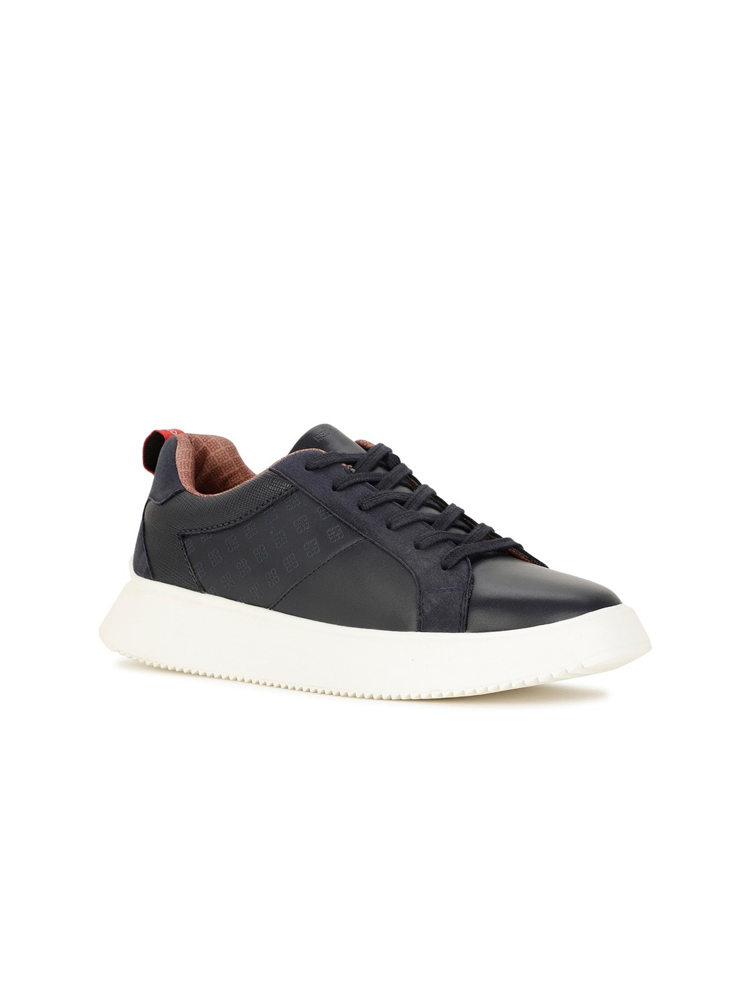 

Bata Men Textured Lace Up Sneakers, Navy blue