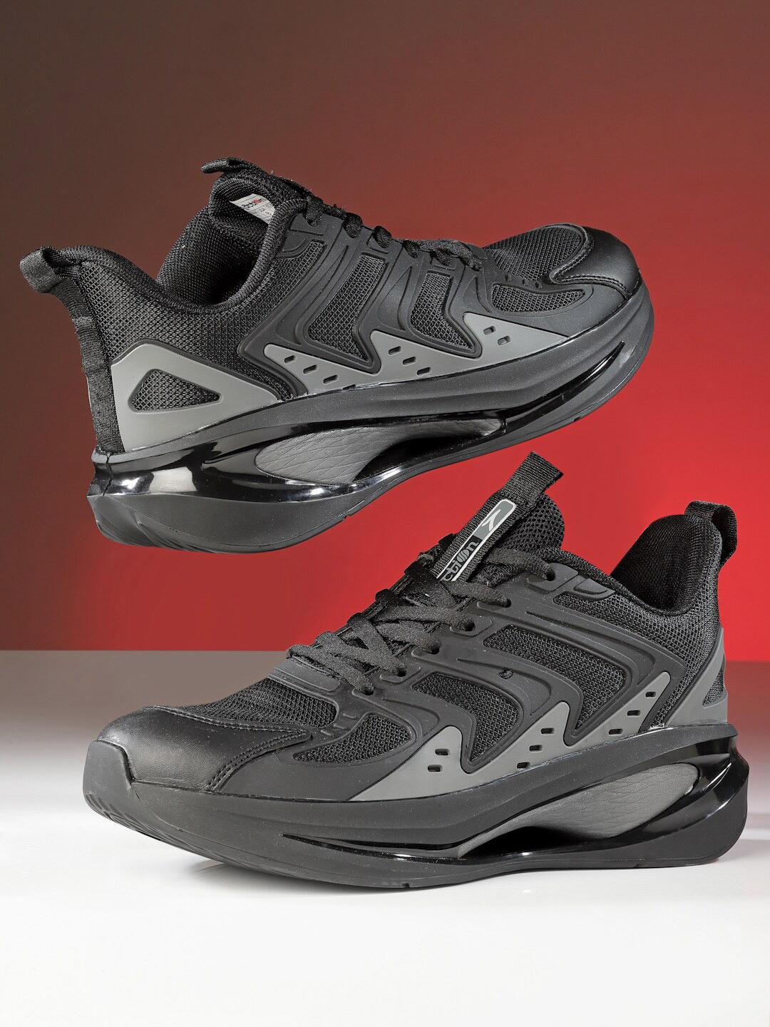 

Action Men Mesh Lightweight Running Shoes, Black