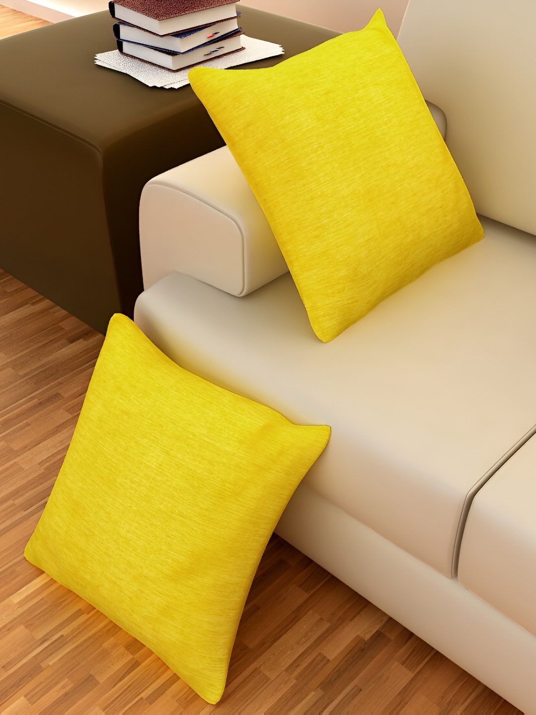 

Home Heart Yellow 2 Pieces Square Cushion Covers