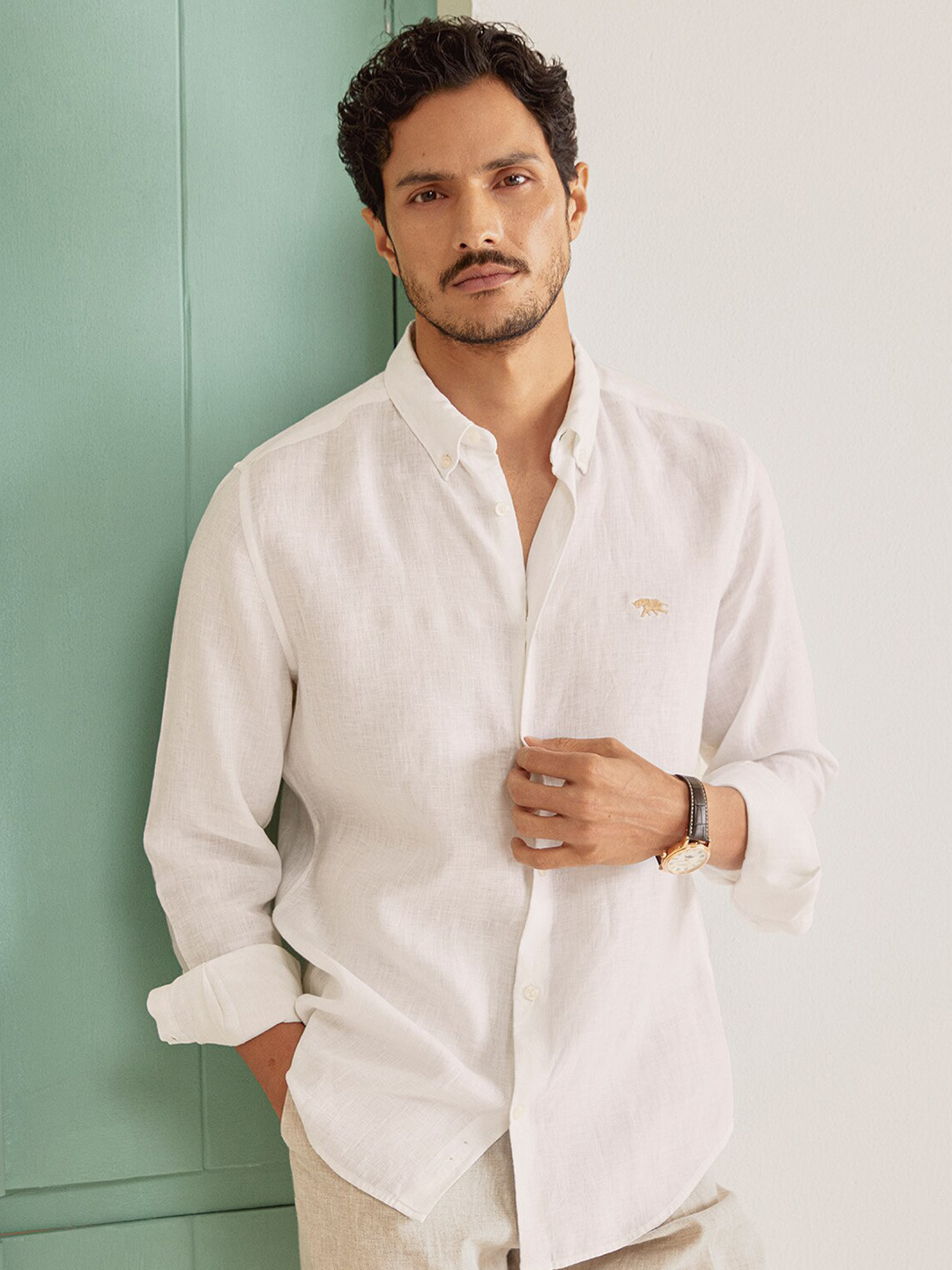 

Andamen Premium Slim Fit Opaque Casual Shirt, White