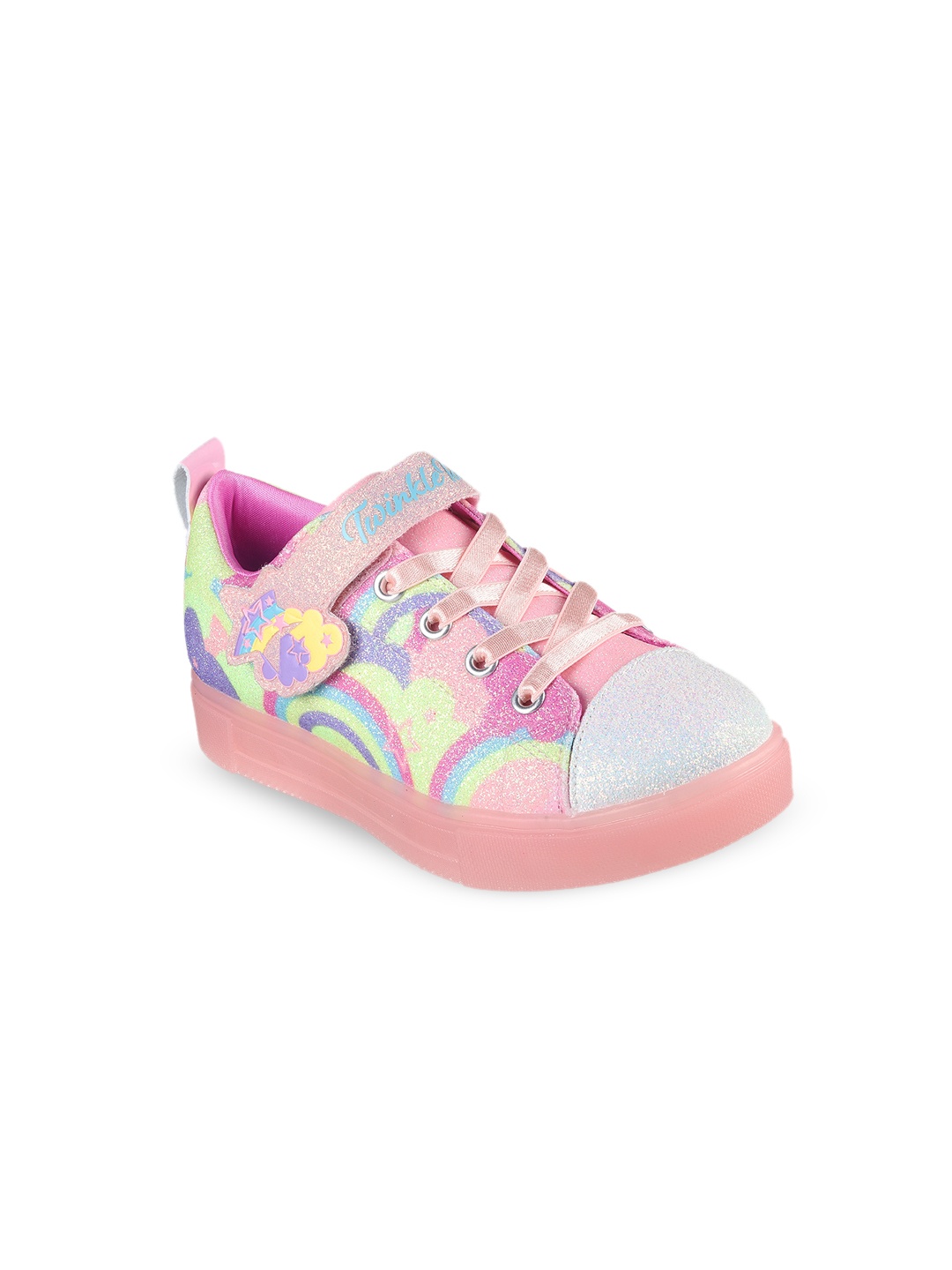 

Skechers Girls Twinkle Toes: Twinkle Sparks Ice 2.0 - Shimmering Sneakers, Coral