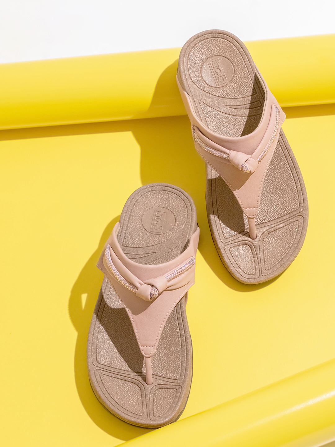 

Inc 5 Open Toe Comfort Heels, Peach