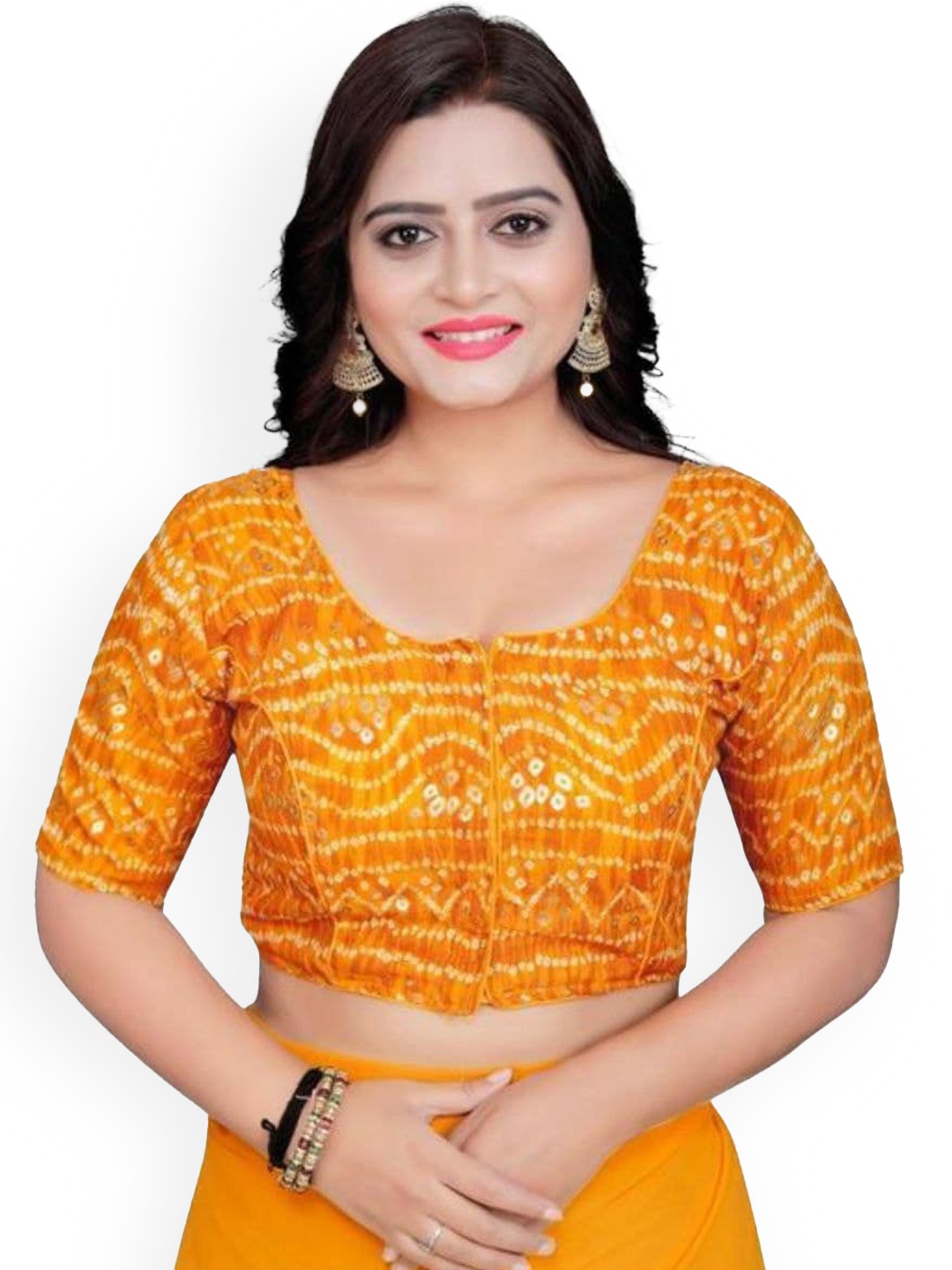 

Reeta Fashion Printed Cotton Saree Blouse, Yellow