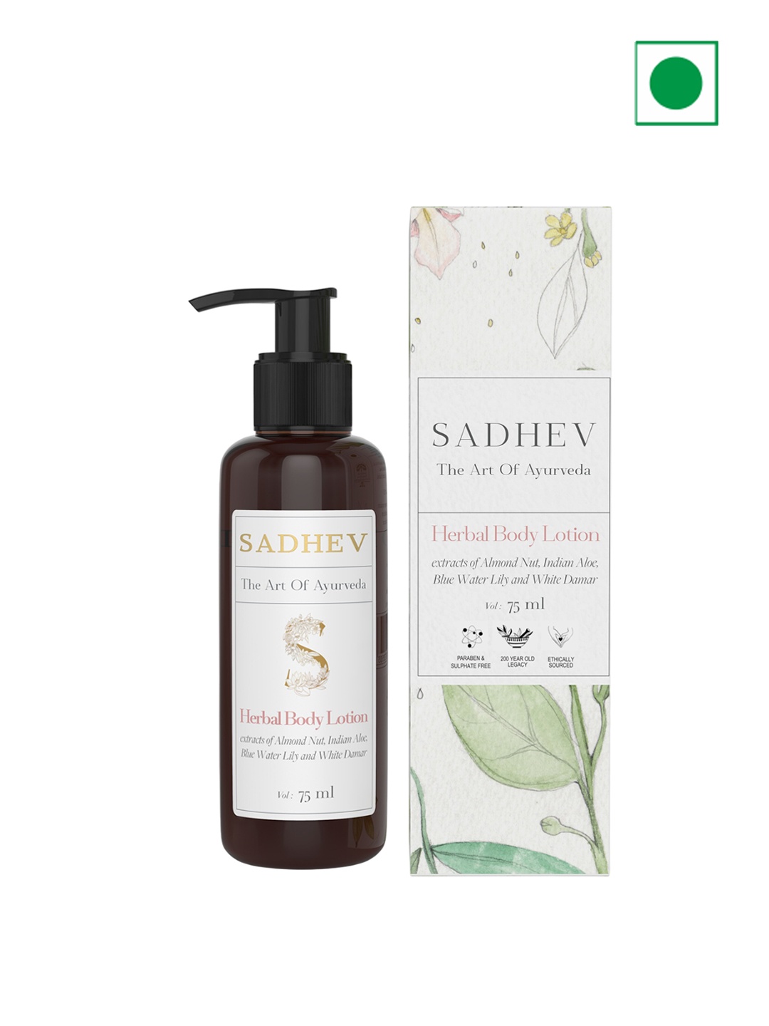 

SADHEV Herbal Body Lotion - 75 ml, White