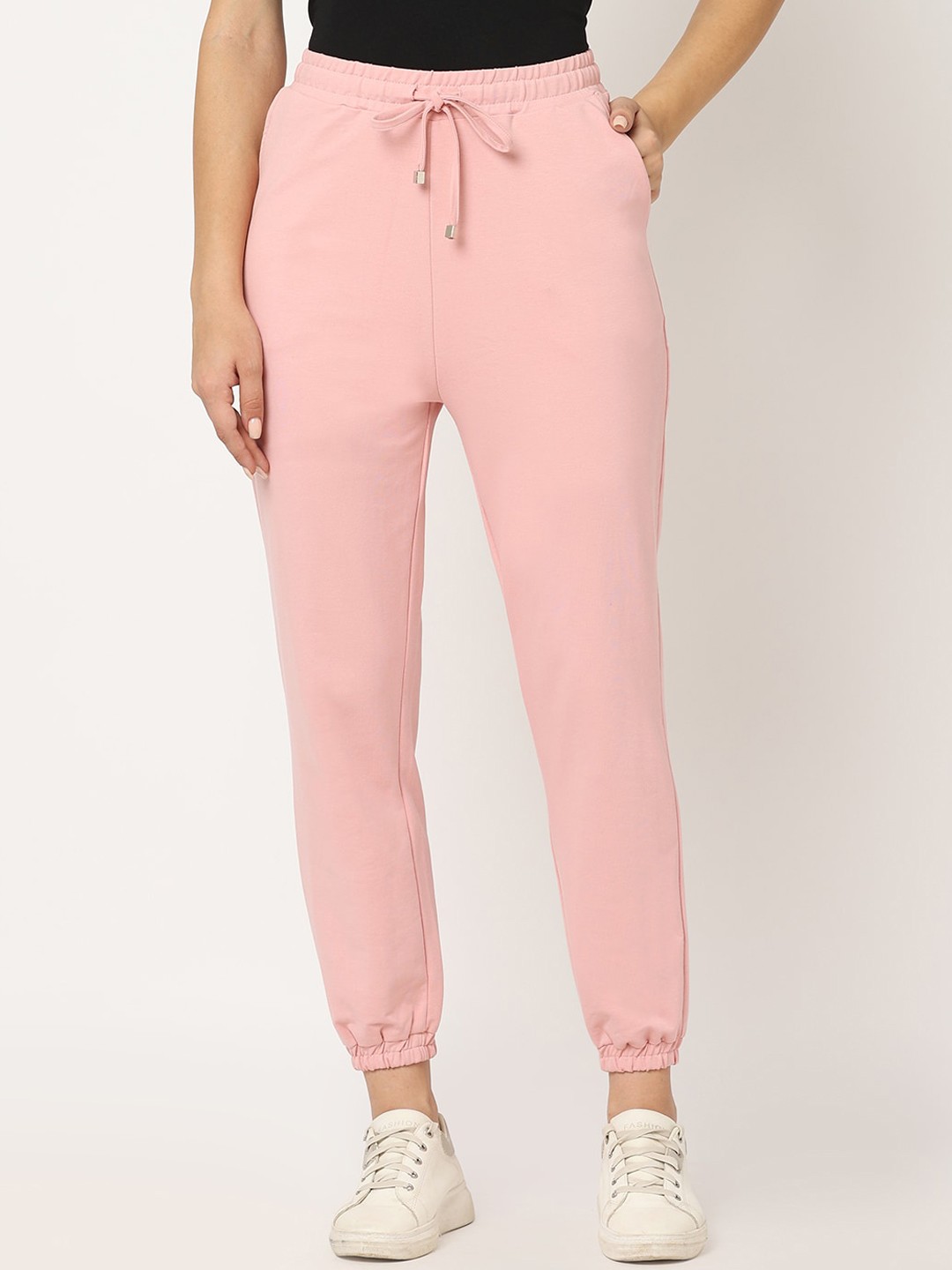 

Kraus Jeans Women Loose Fit High-Rise Joggers, Pink