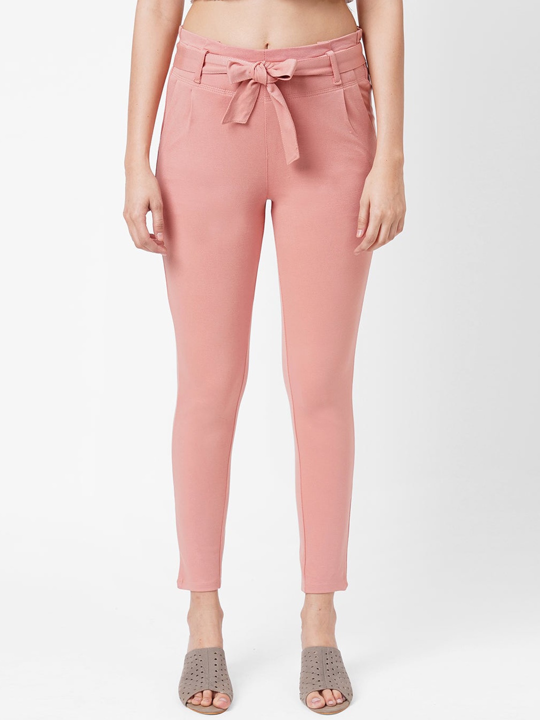 

Kraus Jeans Women Loose Fit High-Rise Trousers, Pink