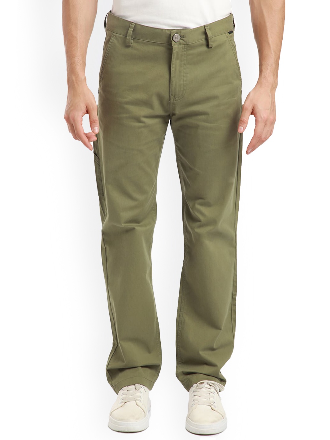 

Banana Club Men Mid-Rise Trousers, Olive