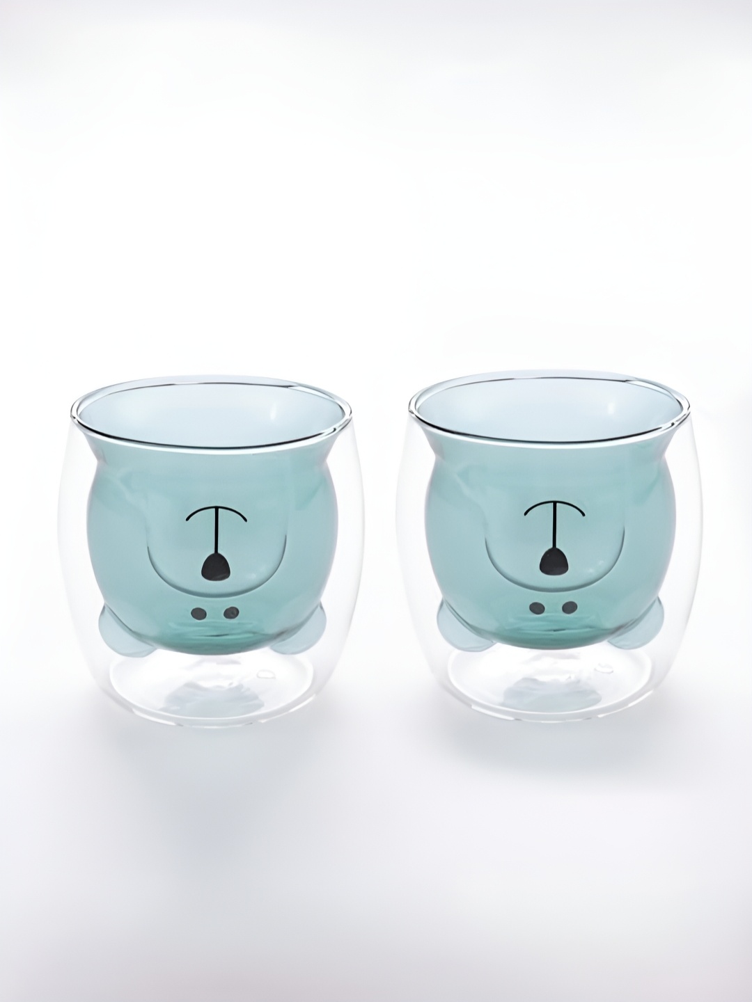 

The Better Home Set of 2 Double Wall Drinking Glasses - 250 ml Each, Blue