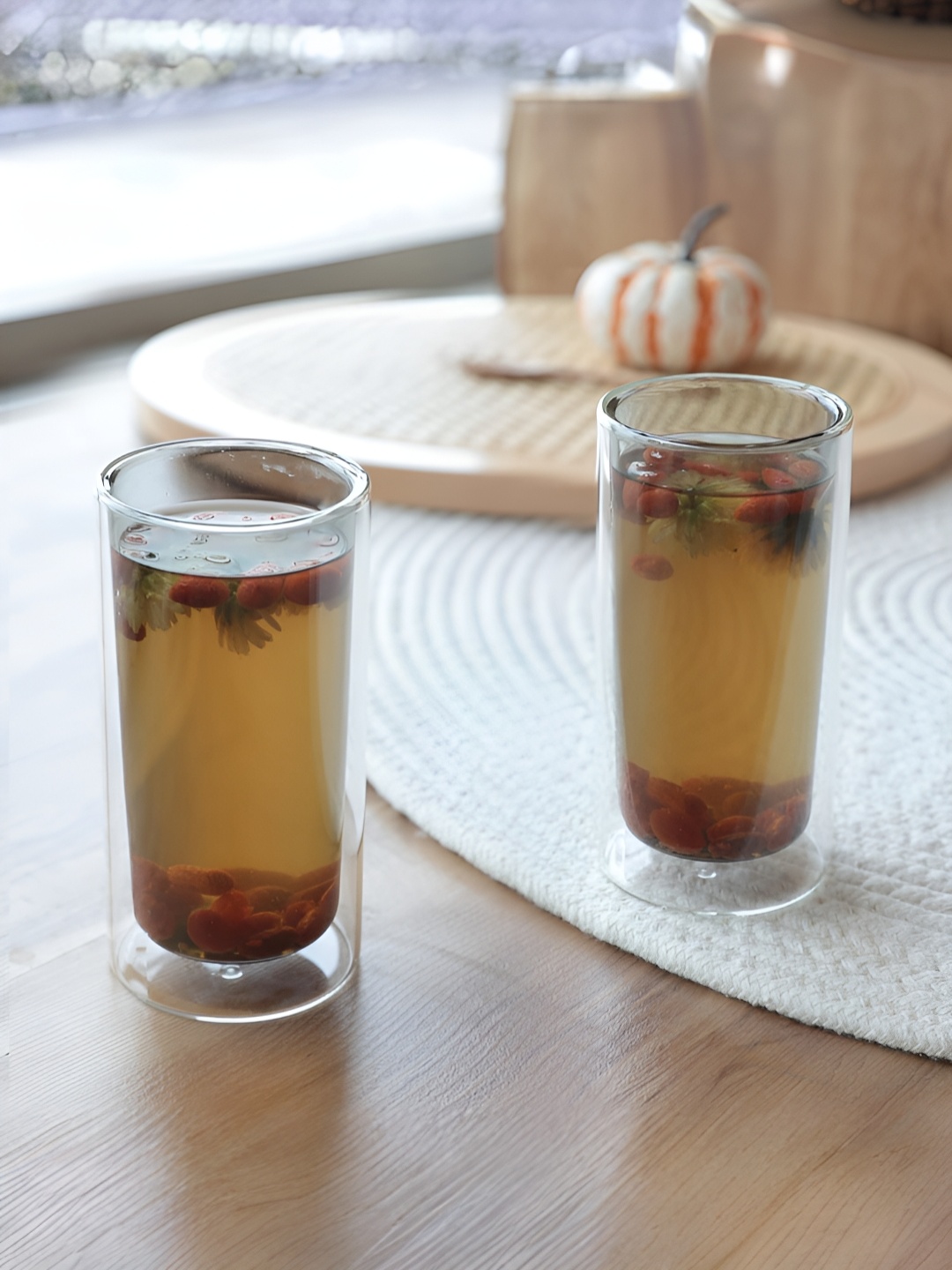 

The Better Home Grey 2 Pcs Double Wall Glass 250ml