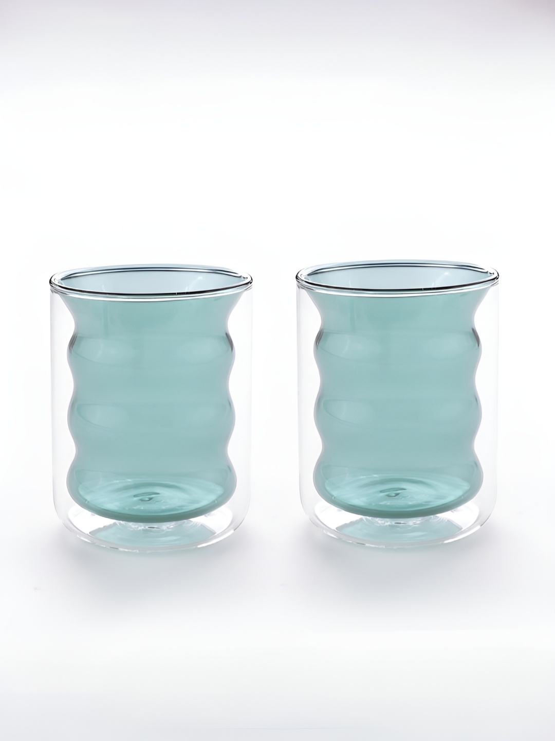

The Better Home Green 2 Pcs Double Wall Glass 200ml